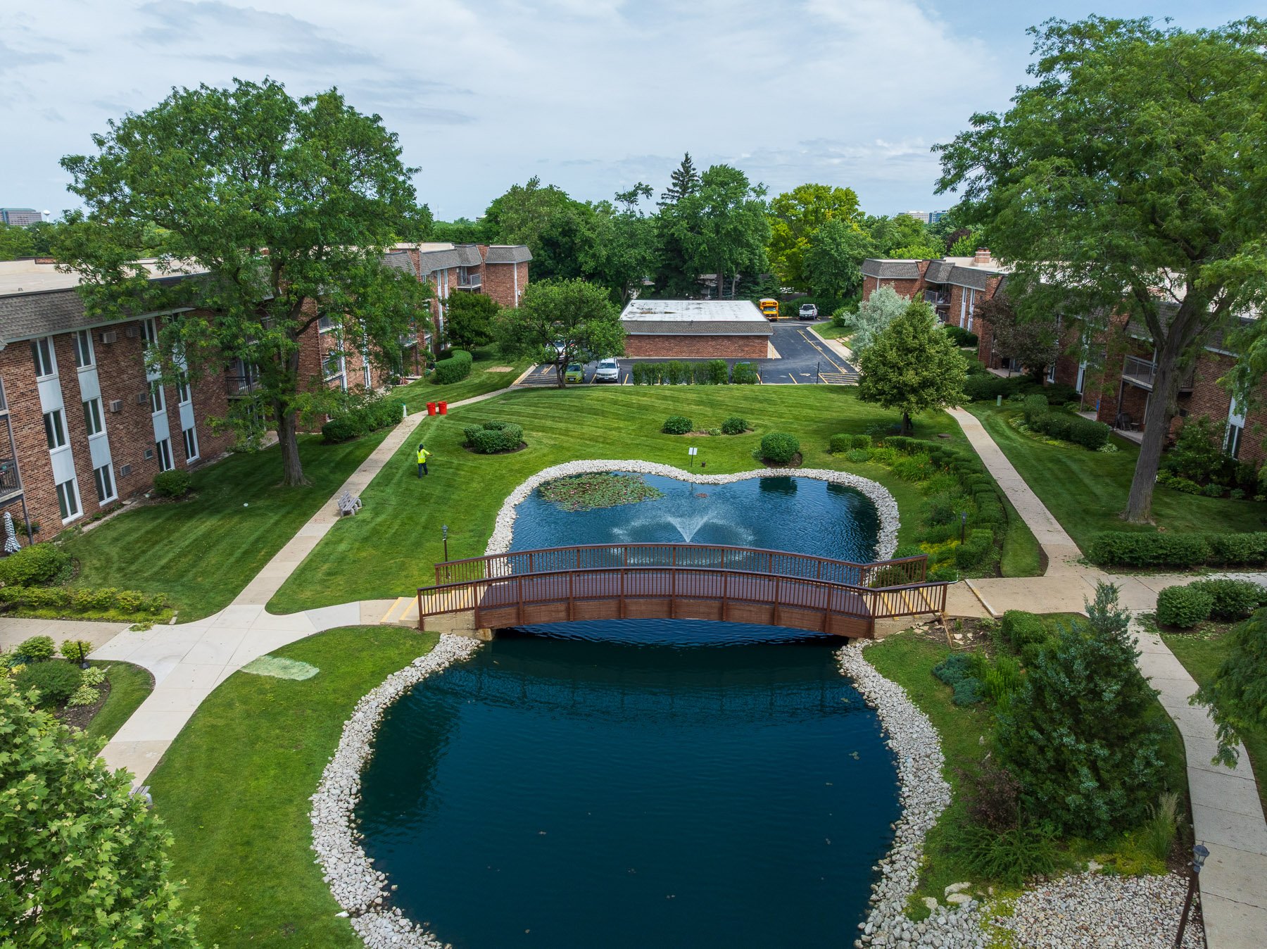 landscape maintenance hoa aerial view 1