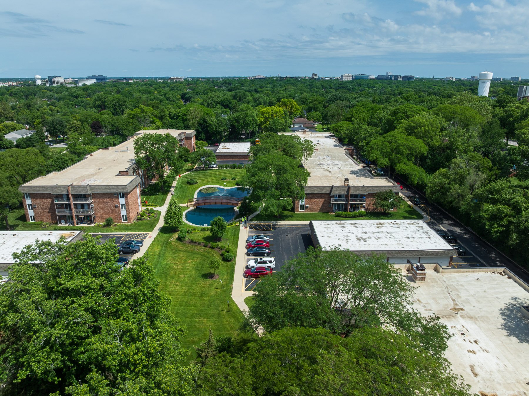 landscape maintenance hoa aerial view